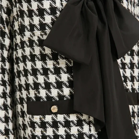 NWT POMANDER PLACE, Coco Tweed Bow Dress, XL - Picture 4 of 15